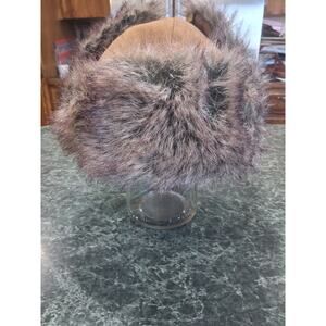 Gold Medal Faux Fur Lined Trapper Hat Canvas Bomber Cap Hunting Elmer Fudd Warm